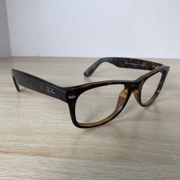 Ray-Ban RB2132 New Wayfarer 902 Sunglasses Tortoise Frames Only 52-18 Italy - Picture 1 of 8